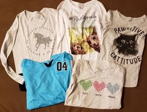 NWOT Lot of Girls Justice Shirts